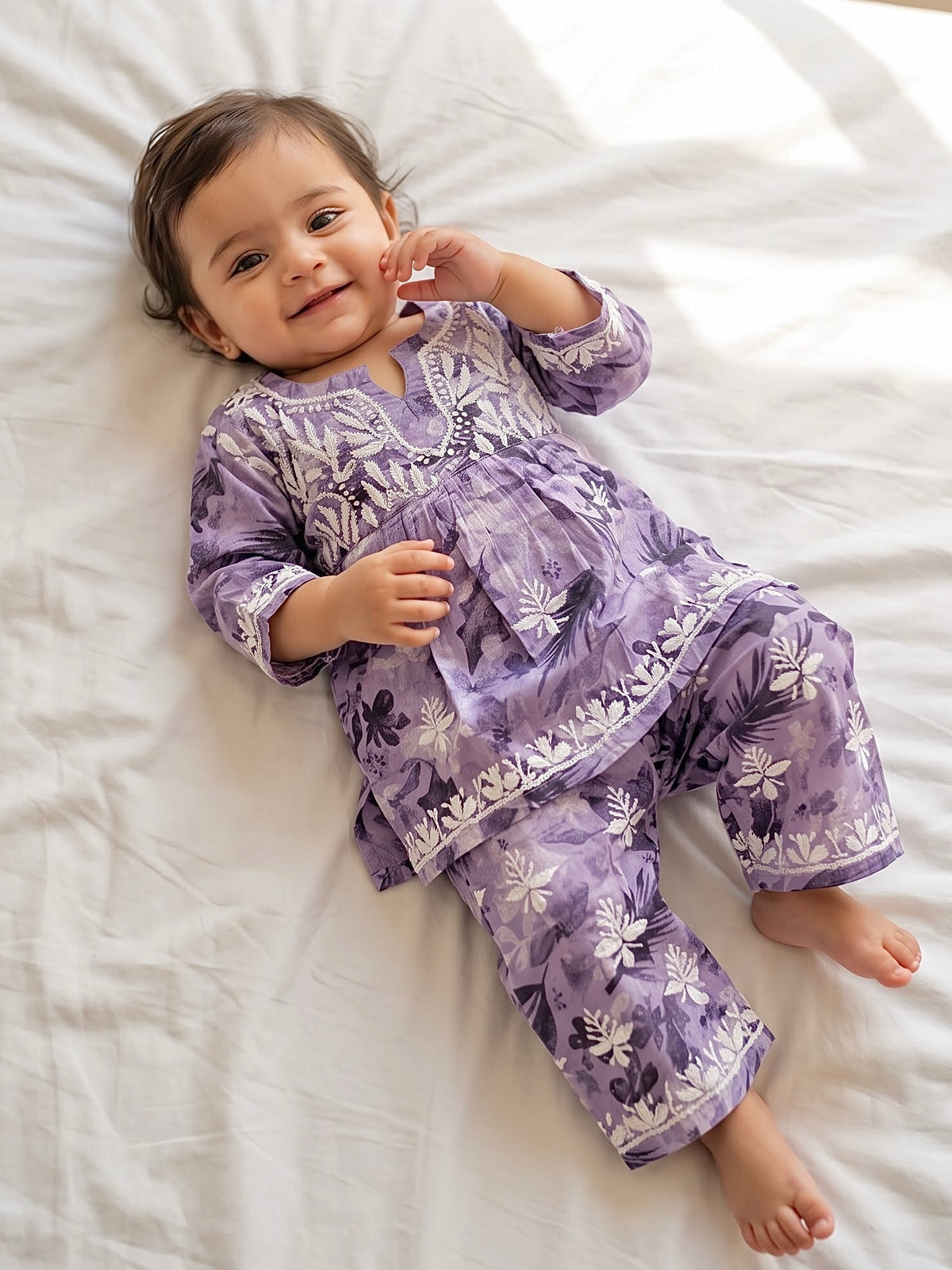 Airy Mulmul Kids Printed Nyra Set | Made for Little Princesses ✨