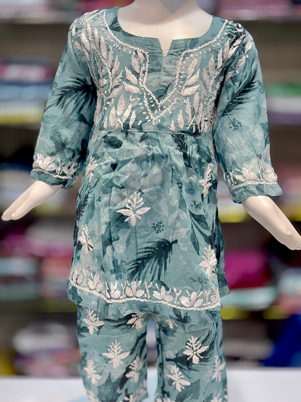 Airy Mulmul Kids Printed Nyra Set | Made for Little Princesses ✨