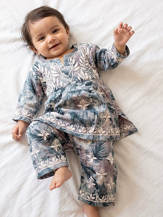 Airy Mulmul Kids Printed Nyra Set | Made for Little Princesses ✨